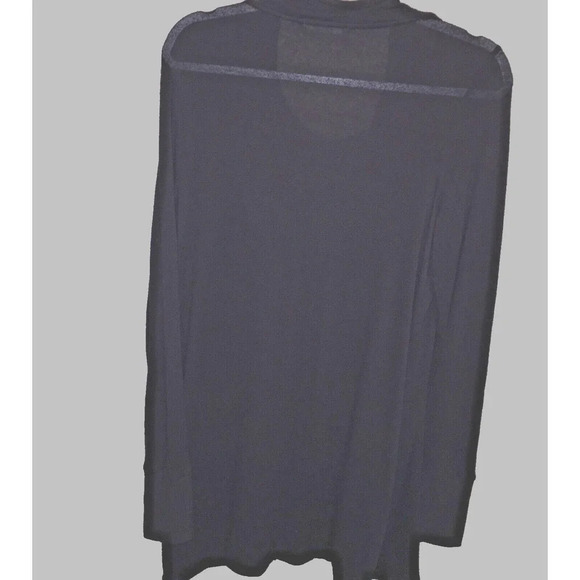 AnyBody Black Sheer Small Crossover Top - Picture 6 of 13